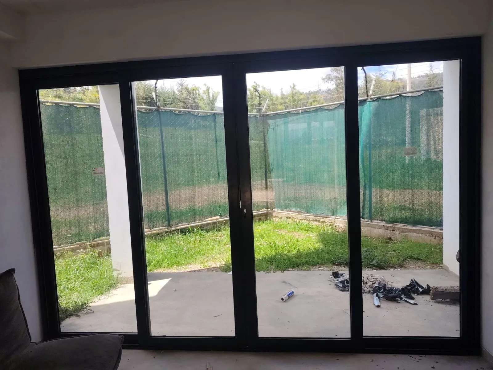 Vidrio templado instalado